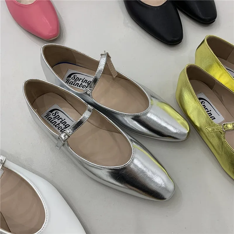 2023 Design Loafers Women's Sandals Summer Elegant Shallow Shoes Ladies Casual Outdoor Candy Colors Flats Heel