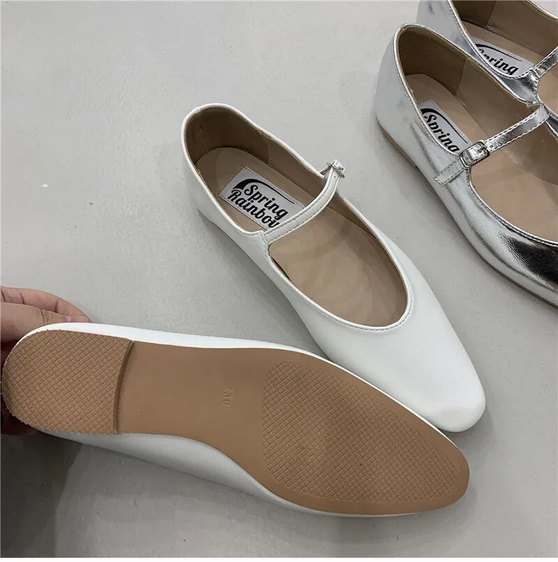 2023 Design Loafers Women's Sandals Summer Elegant Shallow Shoes Ladies Casual Outdoor Candy Colors Flats Heel