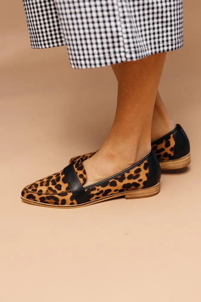 Alma Leopard Print Loafer