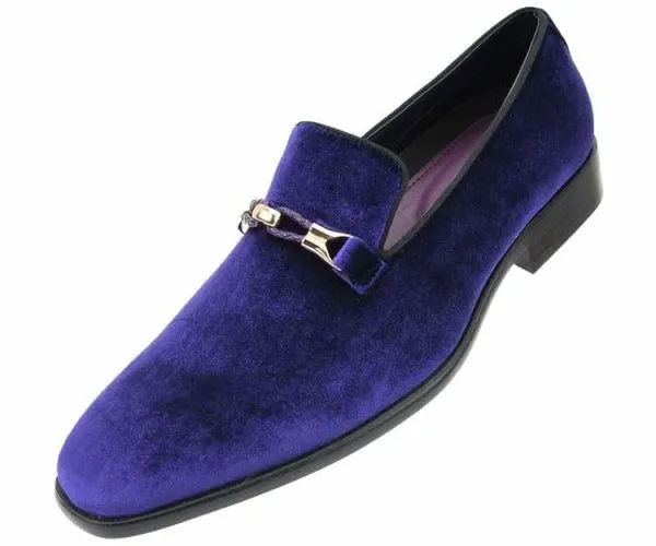 Amali Aller Velevt Smoking Shoes Purple