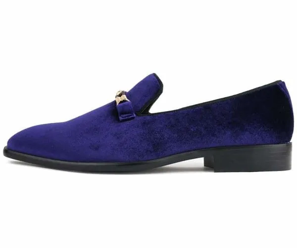 Amali Aller Velevt Smoking Shoes Purple