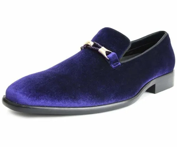 Amali Aller Velevt Smoking Shoes Purple