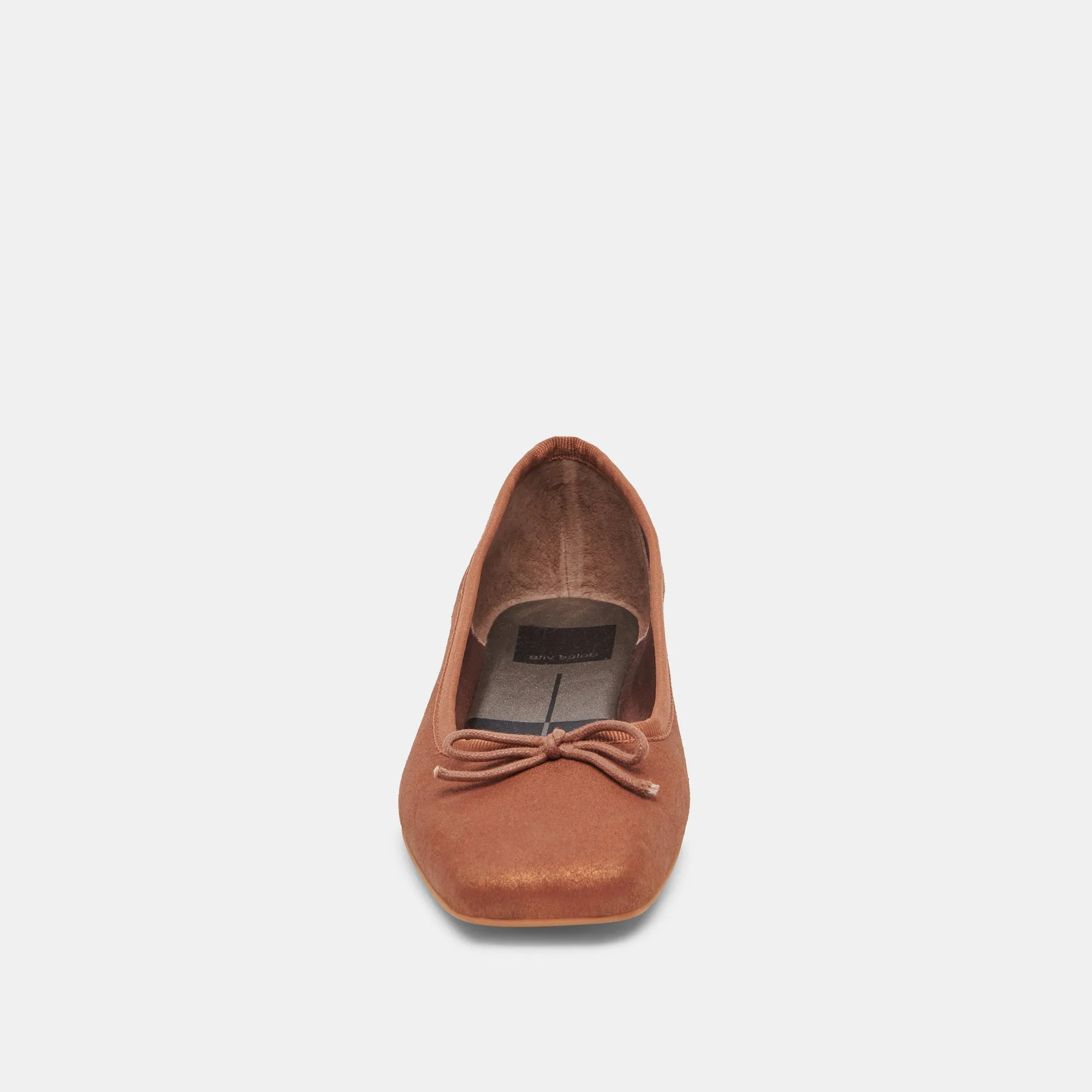 ANISA BALLET FLATS COPPER METALLIC SUEDE