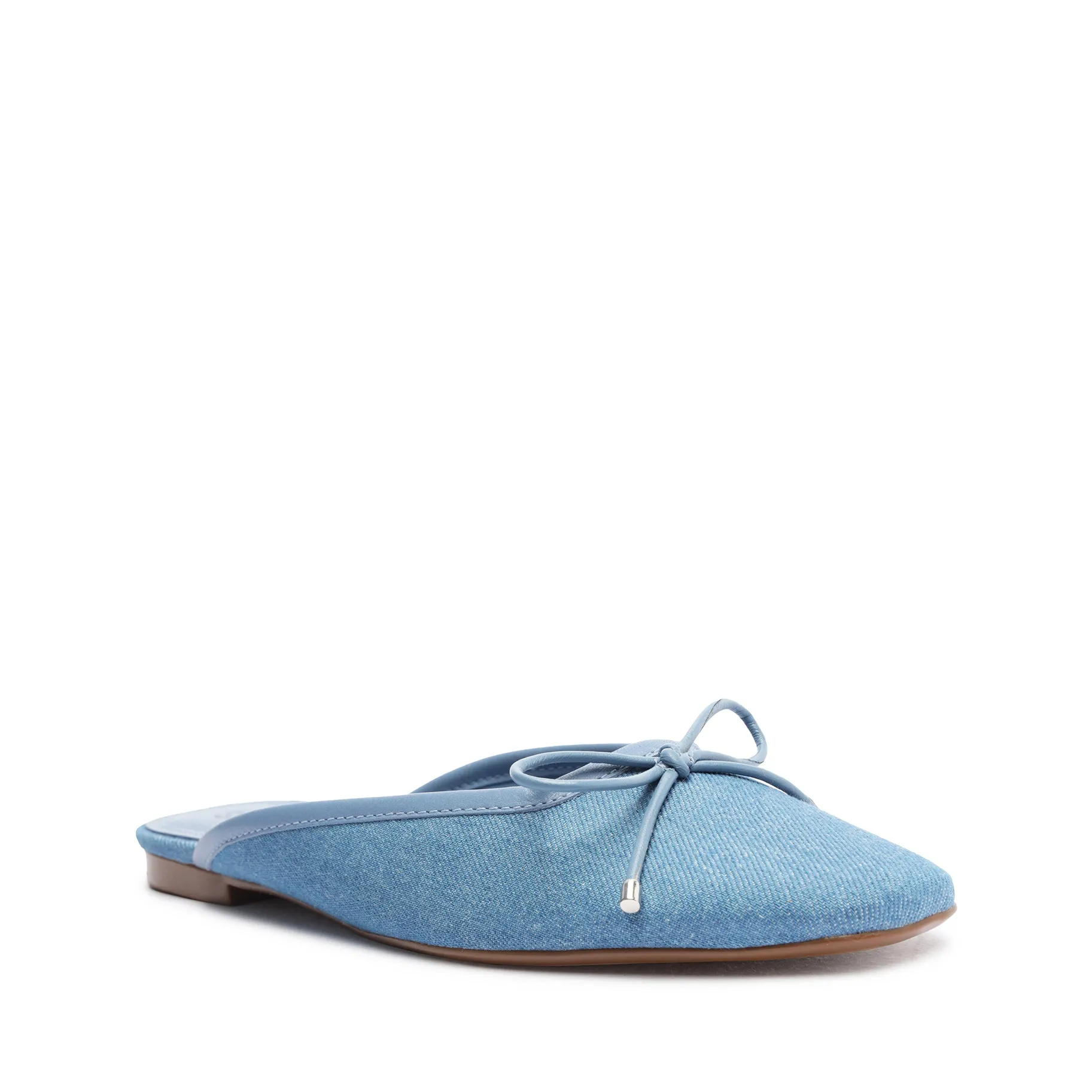 Arissa Denim Mule Flat