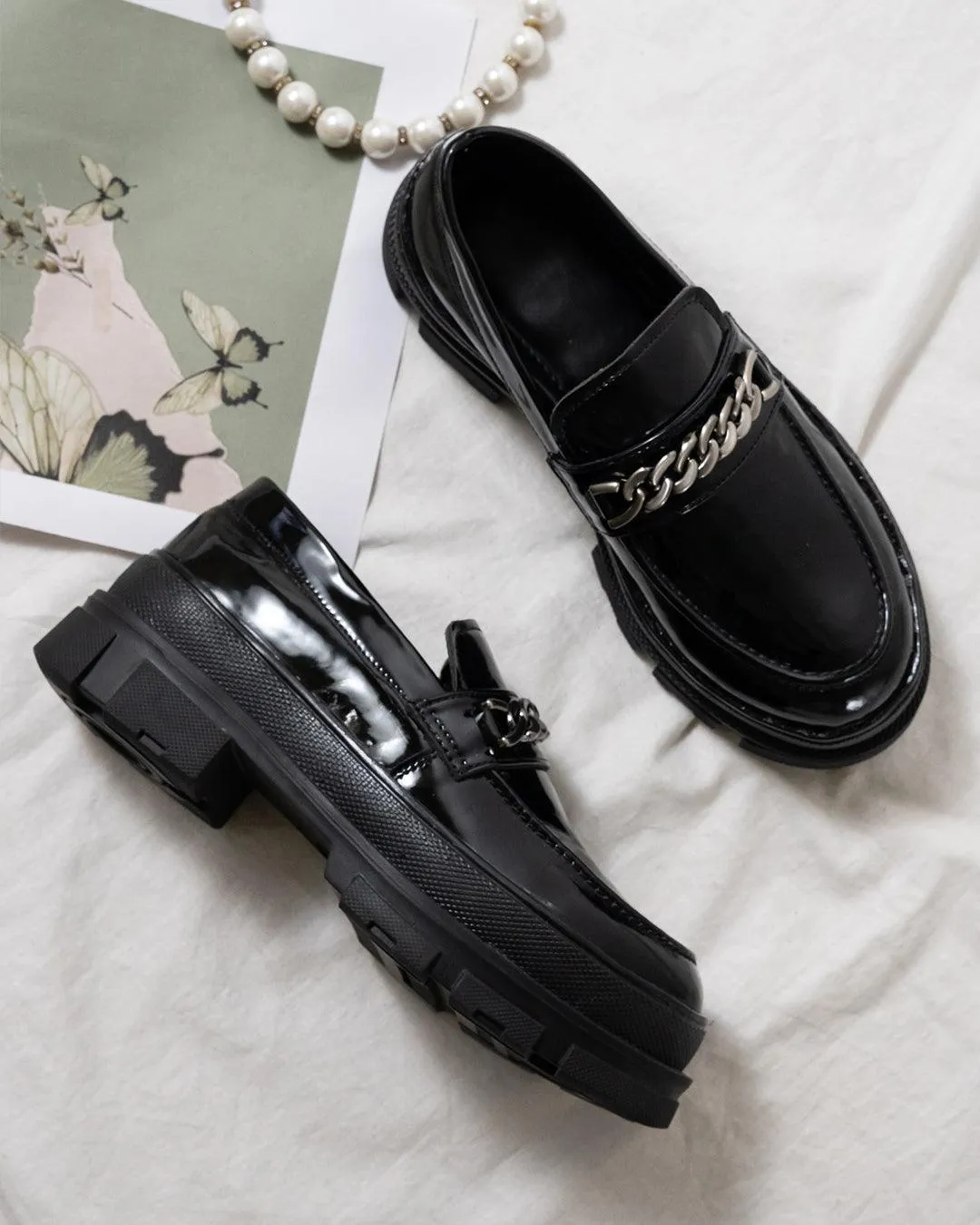 Back To School Aesthetics Black Oxfords