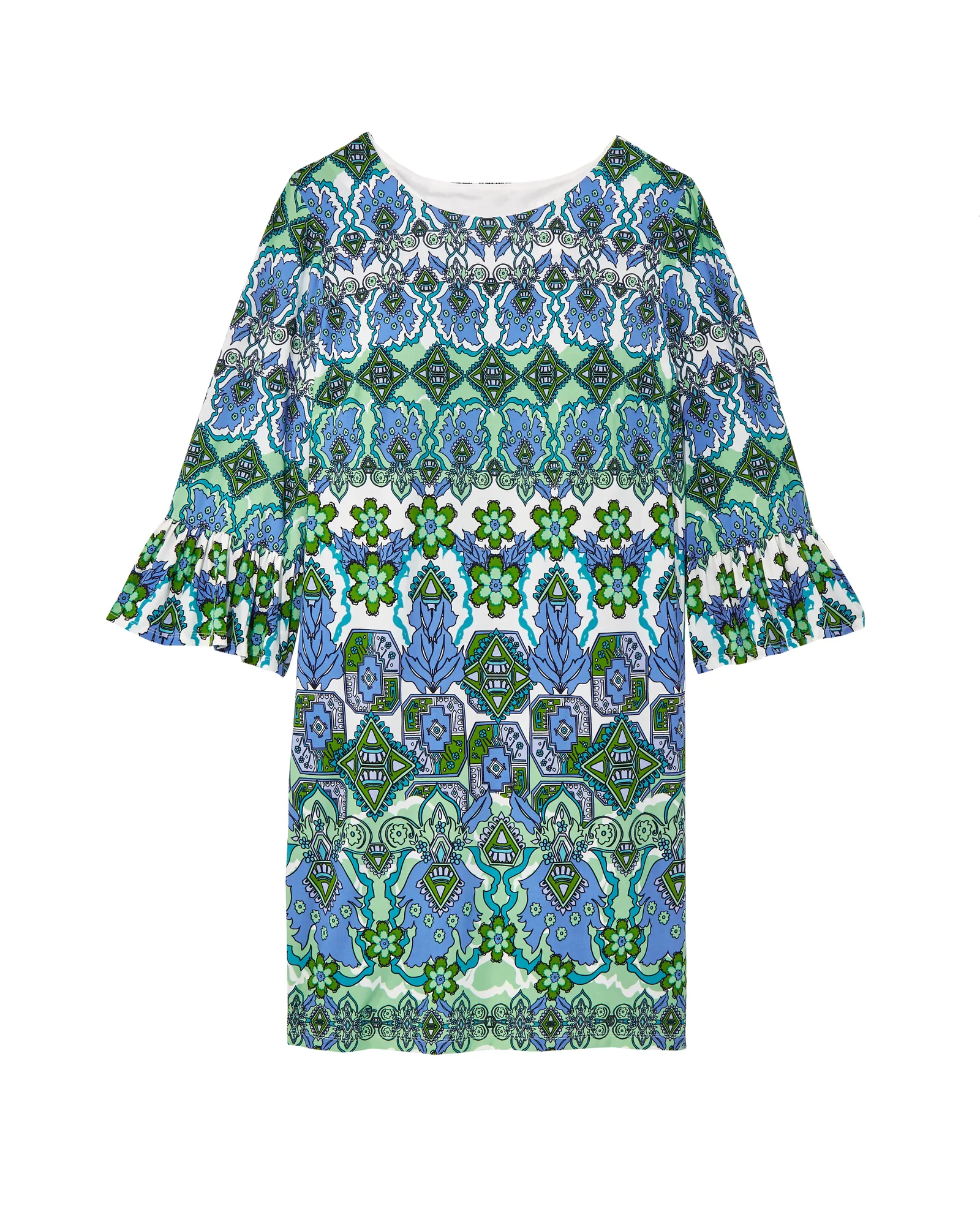 Bailey Shift Dress | Kelly Green / Azure Blue