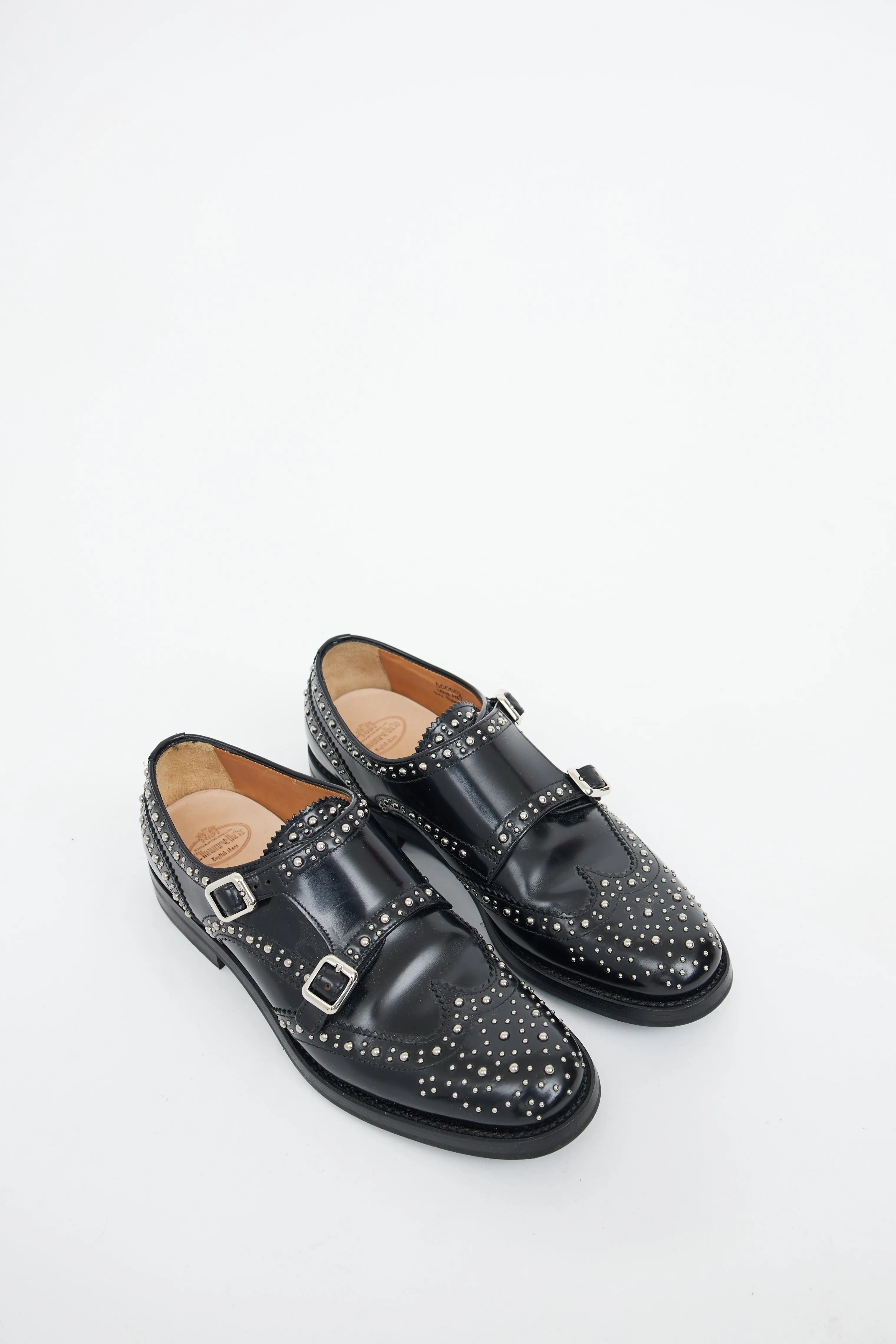 Black Lana Met Studded Loafers