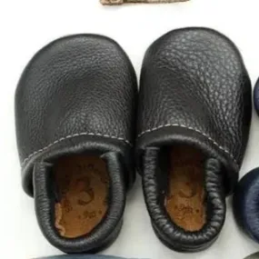 Black Loafers Leather Shoes