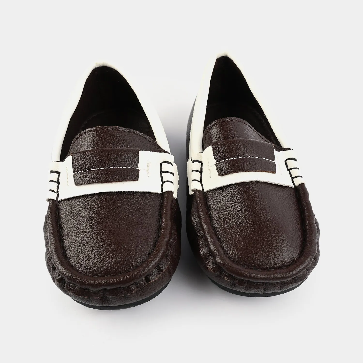 Boys Loafers H502-L1-BROWN