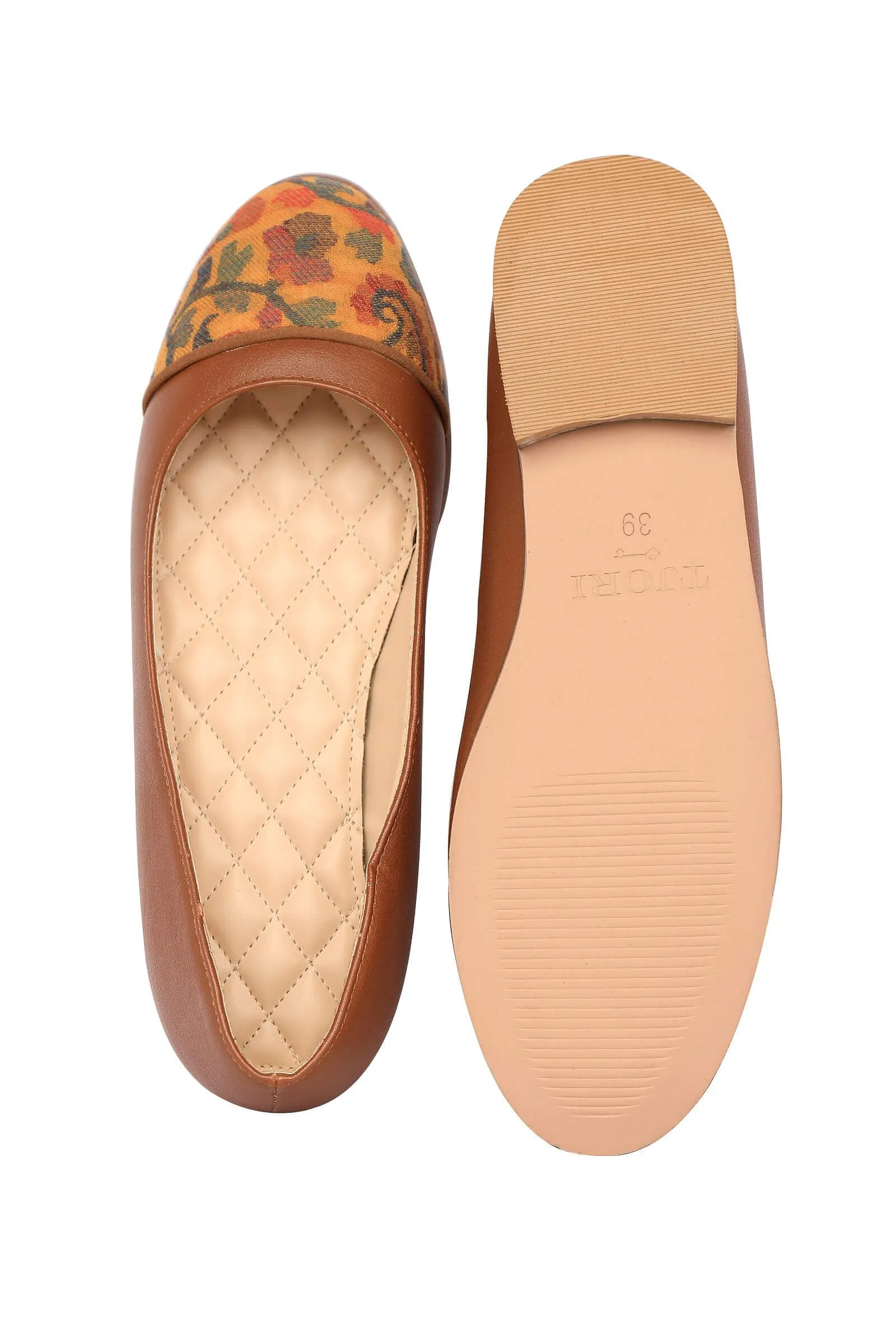 Brown Kani Cruelty Free Ballerina Flats