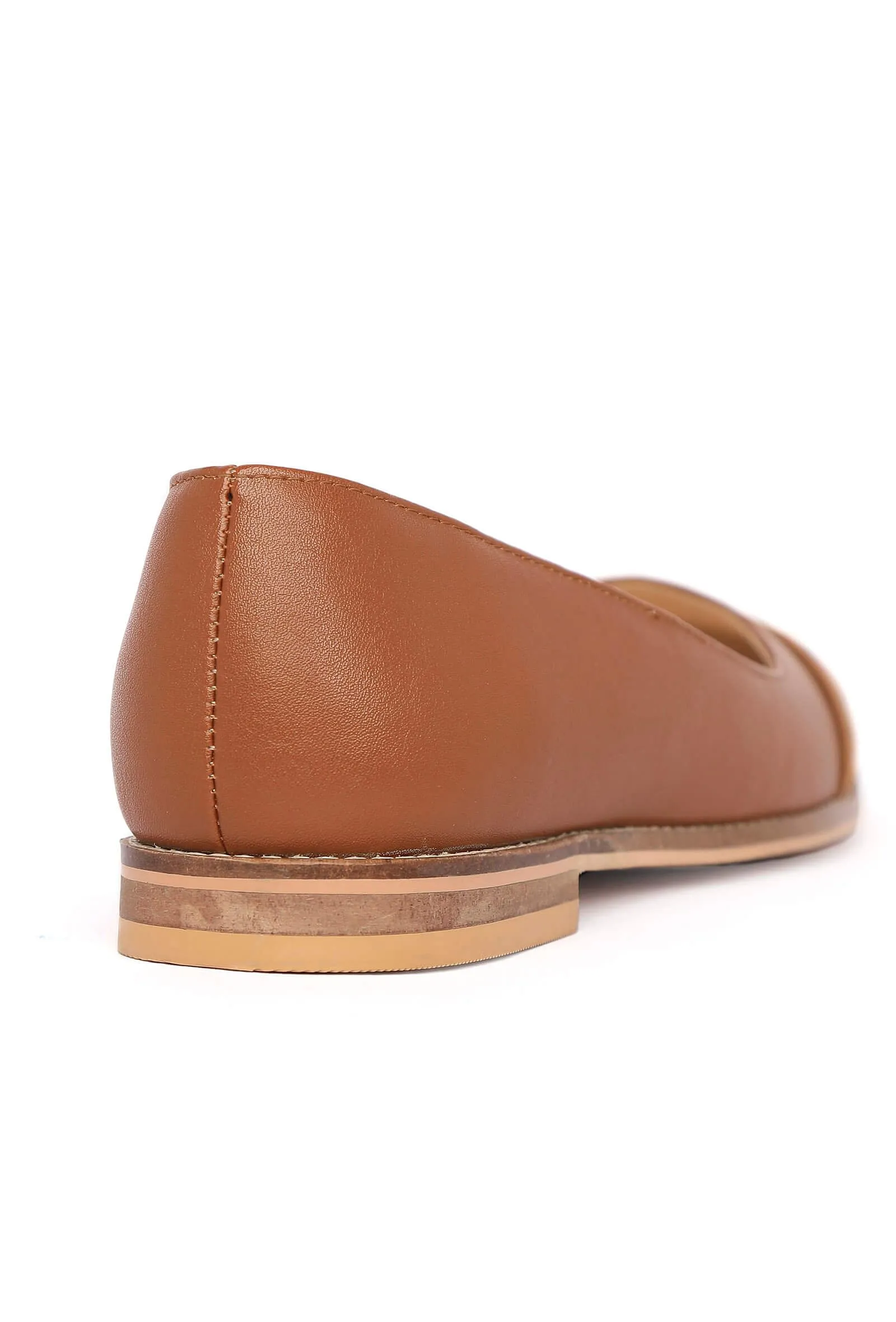 Brown Kani Cruelty Free Ballerina Flats