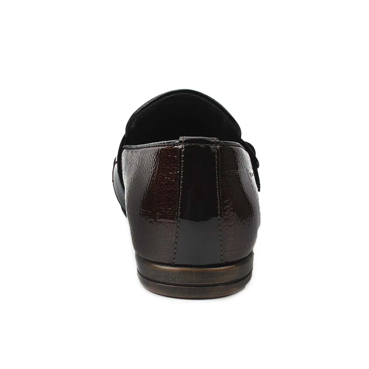 Brown Patent Double Monk Loafers