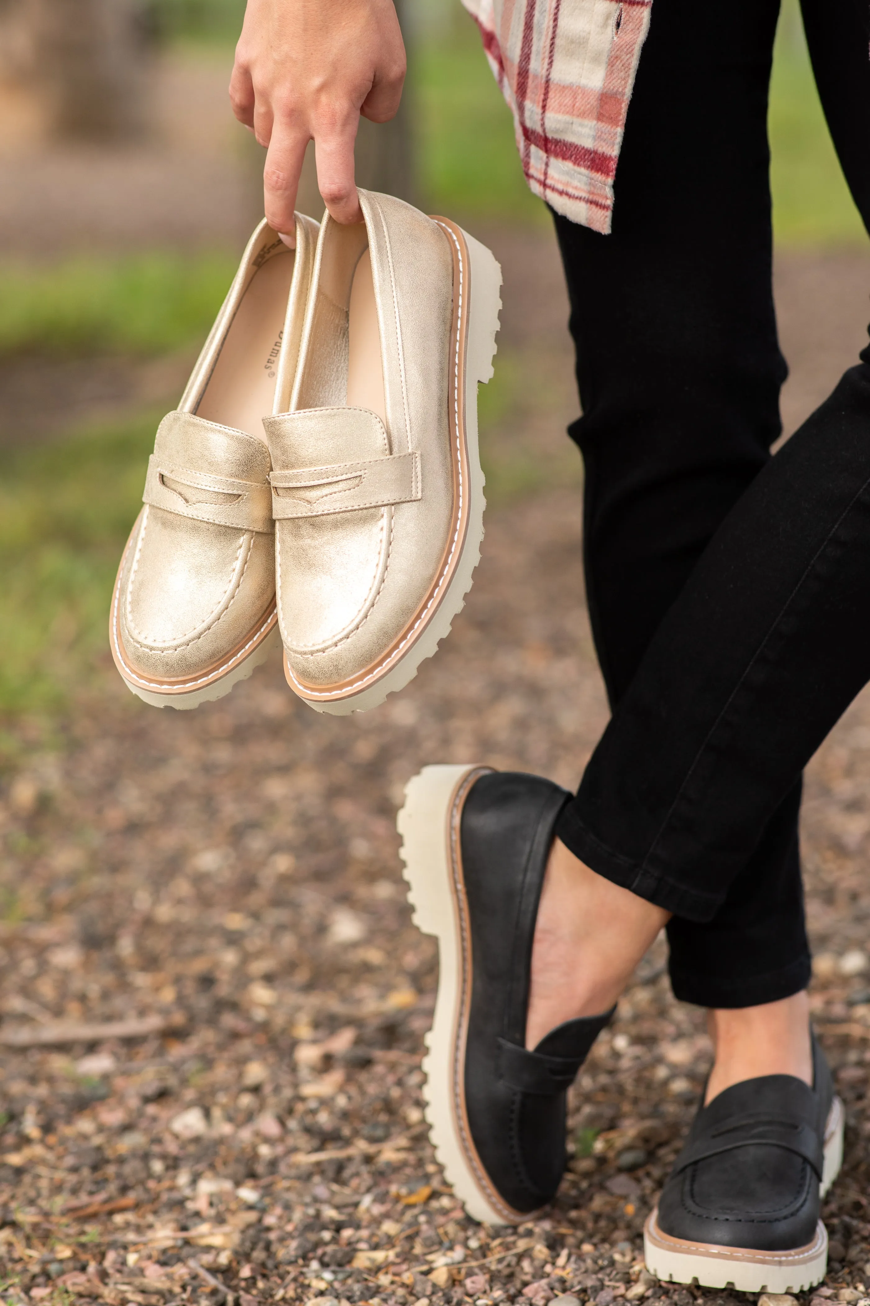 Burnished Oxford Loafers