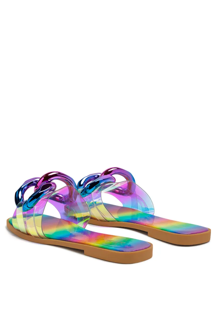 Caroons Clear Slide Flats