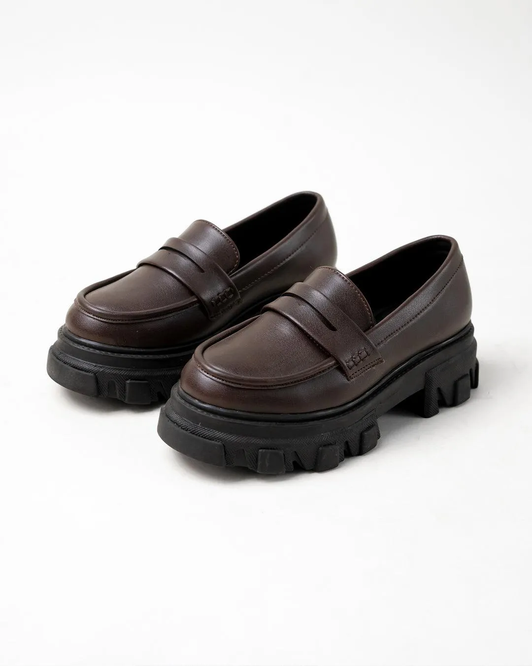 Chunky Brown Trending Loafers