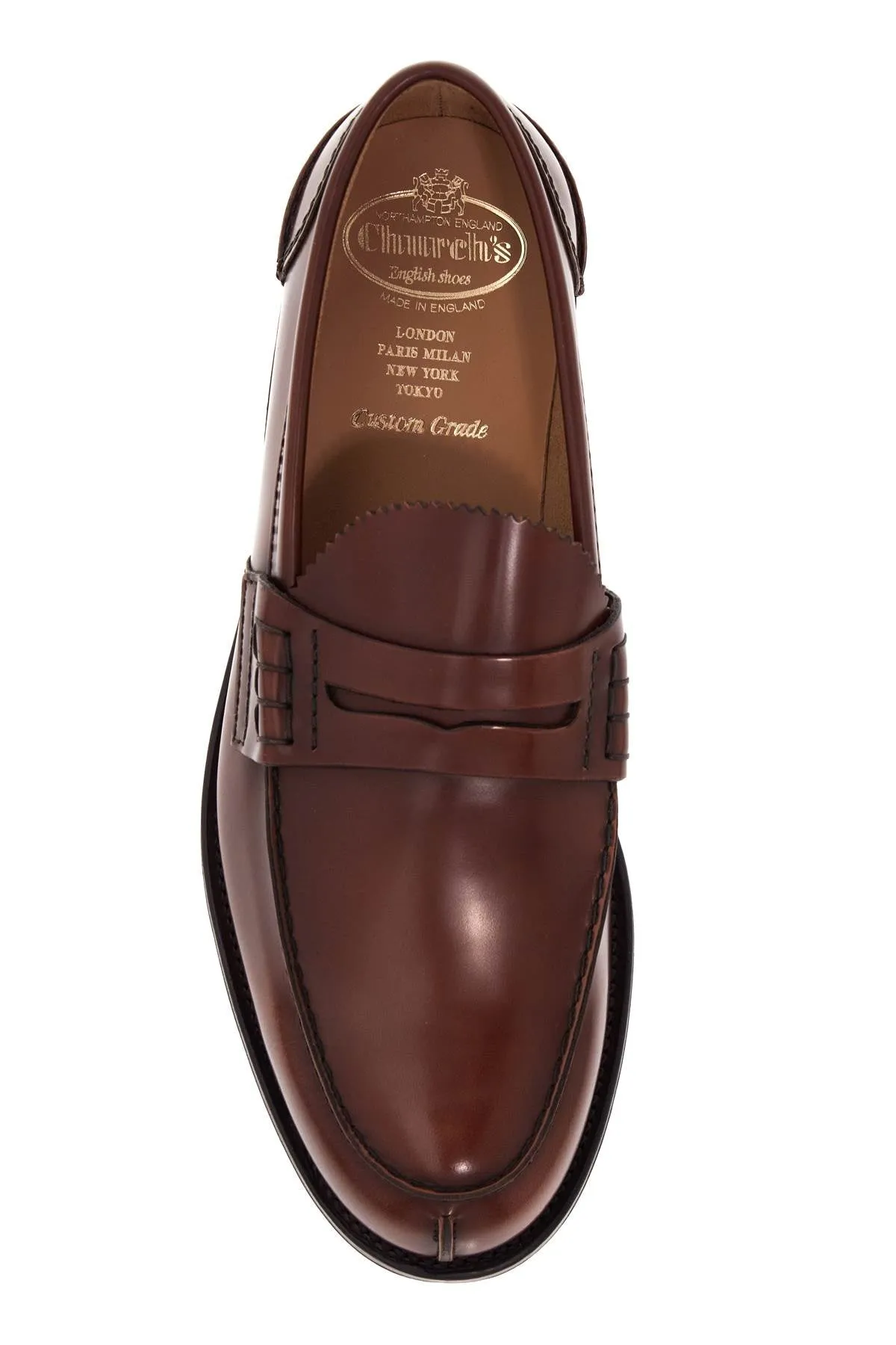 CHURCH'S pembrey glossy leather loafers