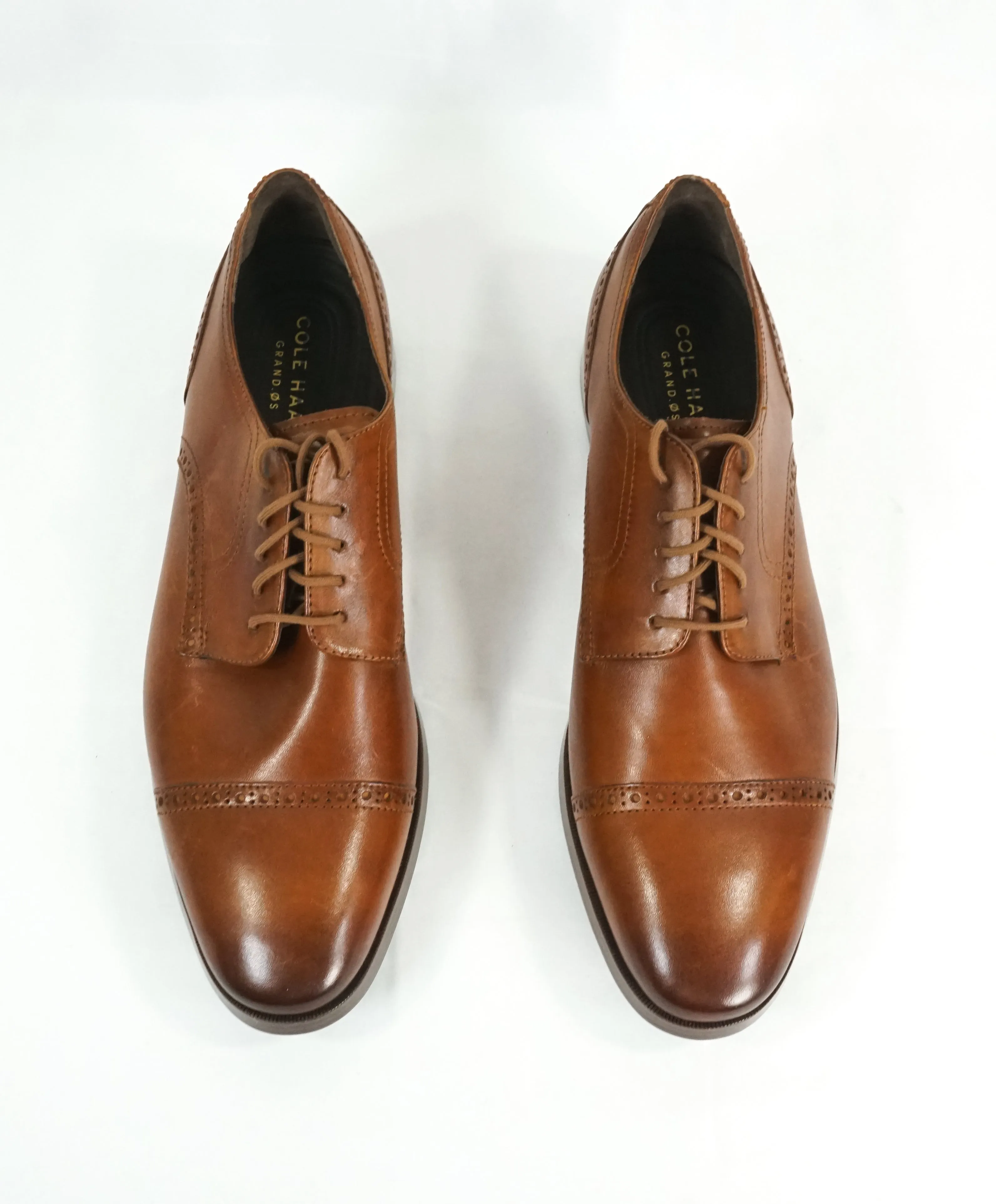 COLE HAAN - Brown Cap Toe Brogue Oxfords "Grand OS” - 12