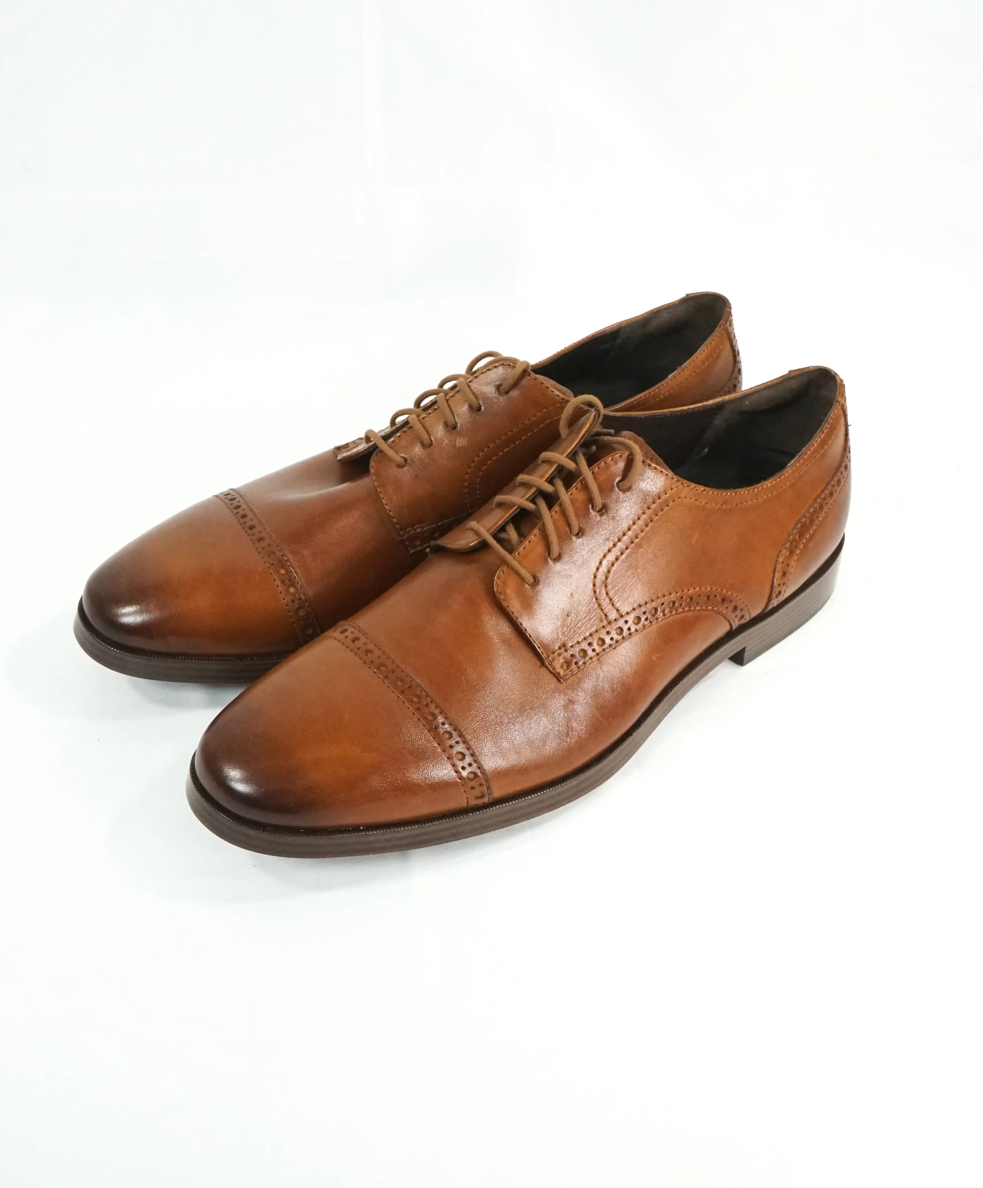 COLE HAAN - Brown Cap Toe Brogue Oxfords "Grand OS” - 12