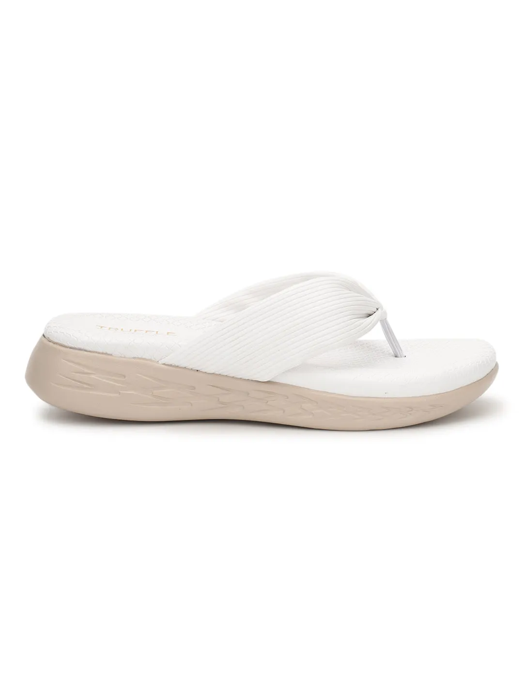 Cream PU Slip-On Flats (TC-ST-023-CRM)