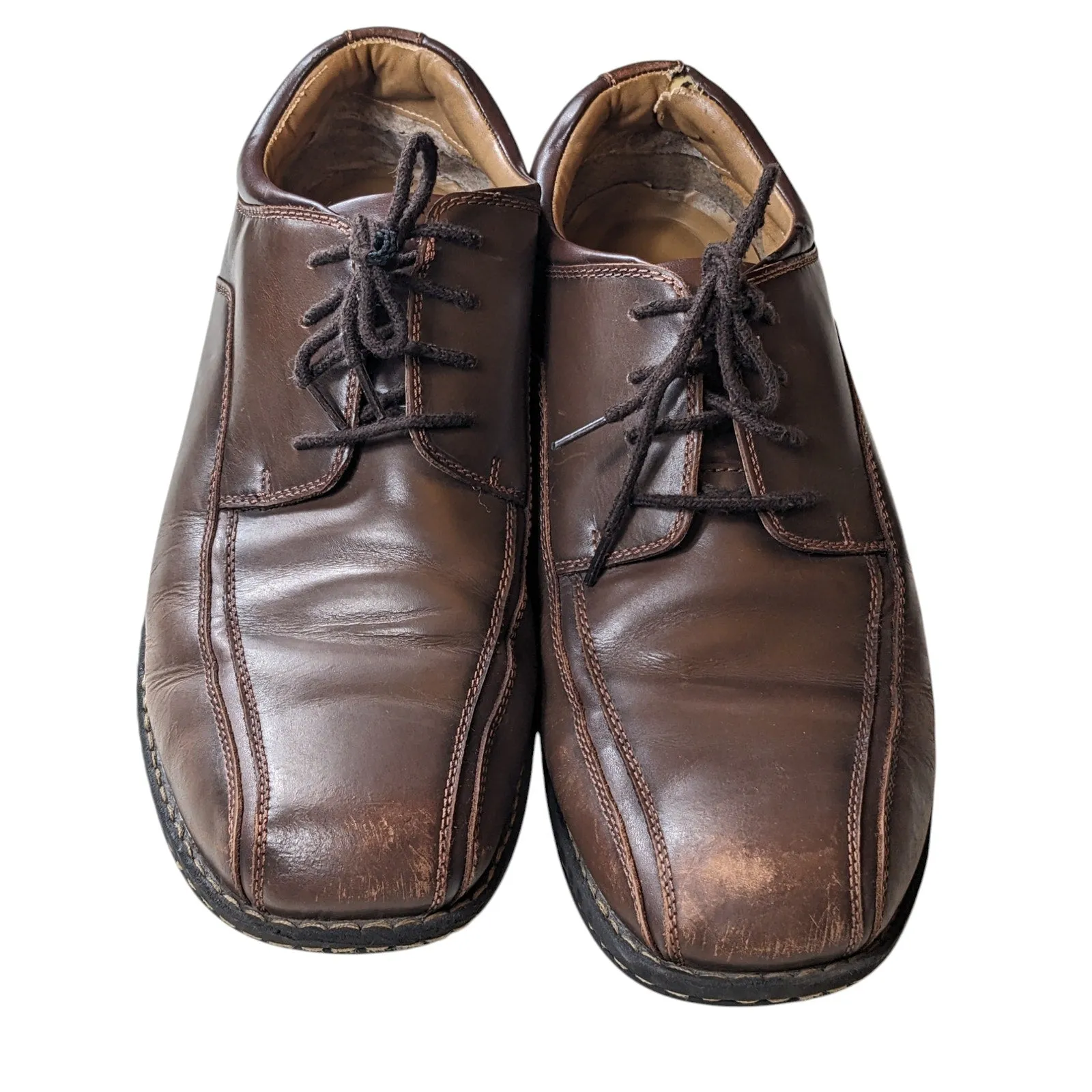 Dockers Shoes Oxfords Men Size 13 Genuine Leather Brown Comfort Lace Up 90-29023