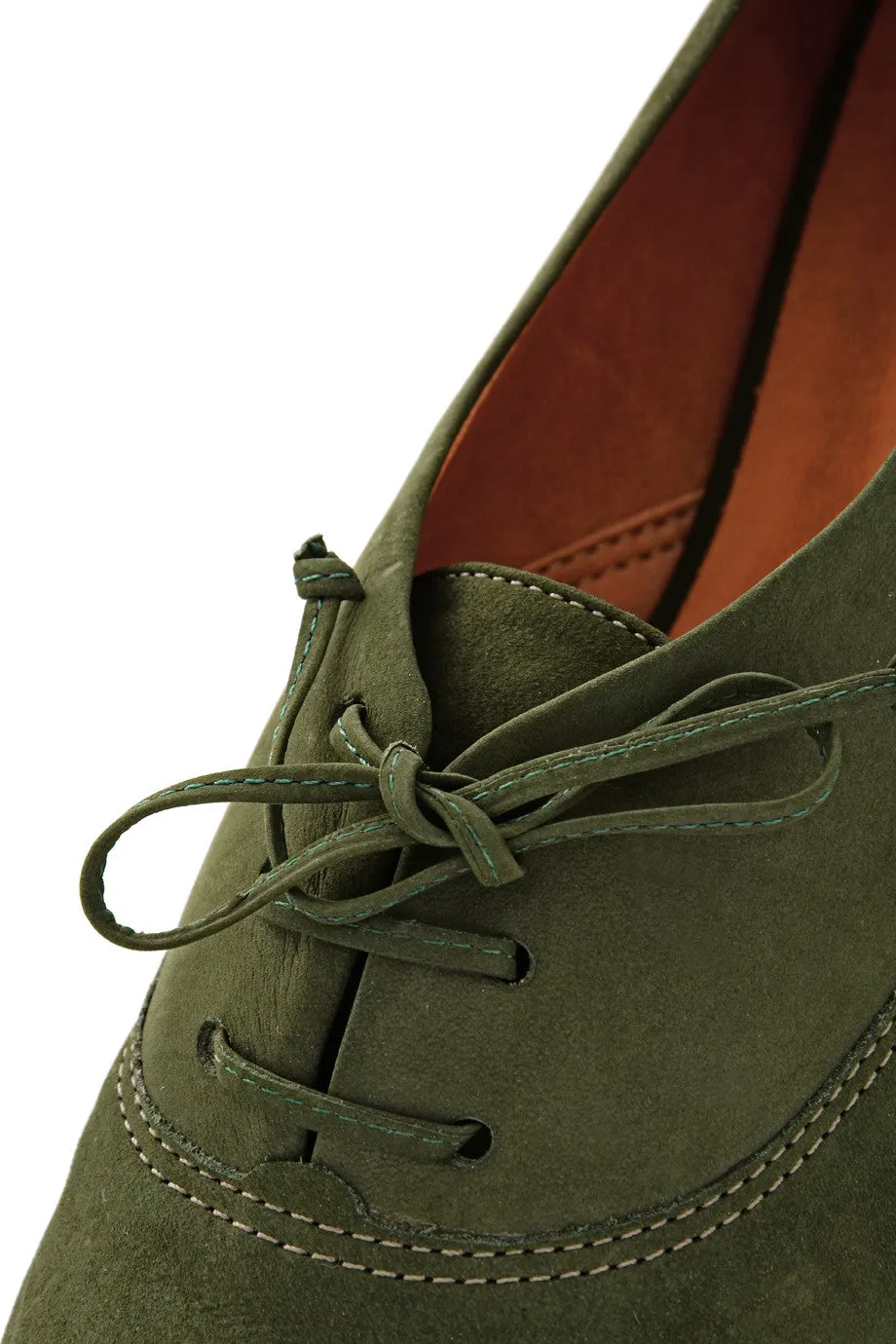 ESTER Olive Lace Up Flats