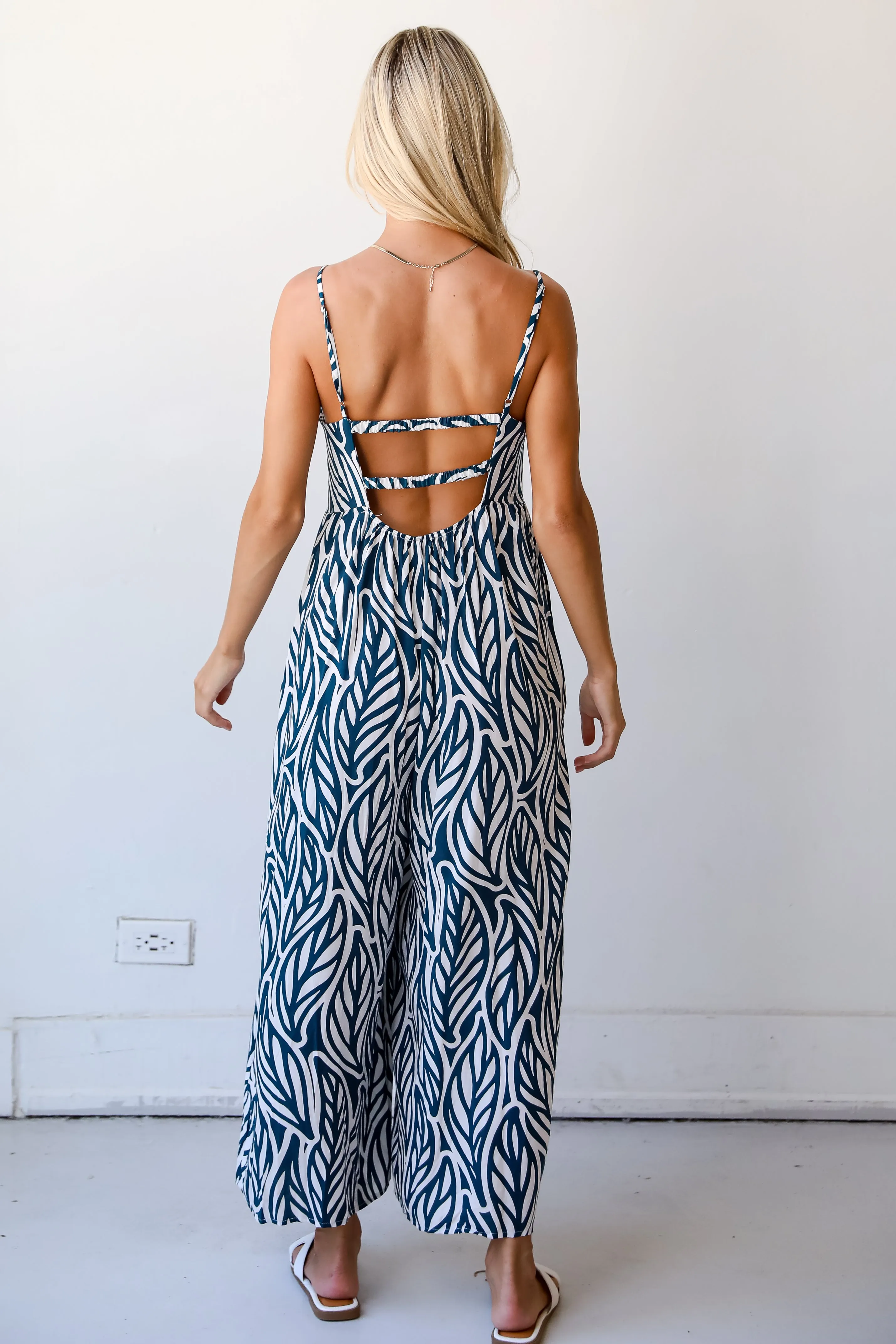 FINAL SALE - Sweet Feeling Teal Jumpsuit