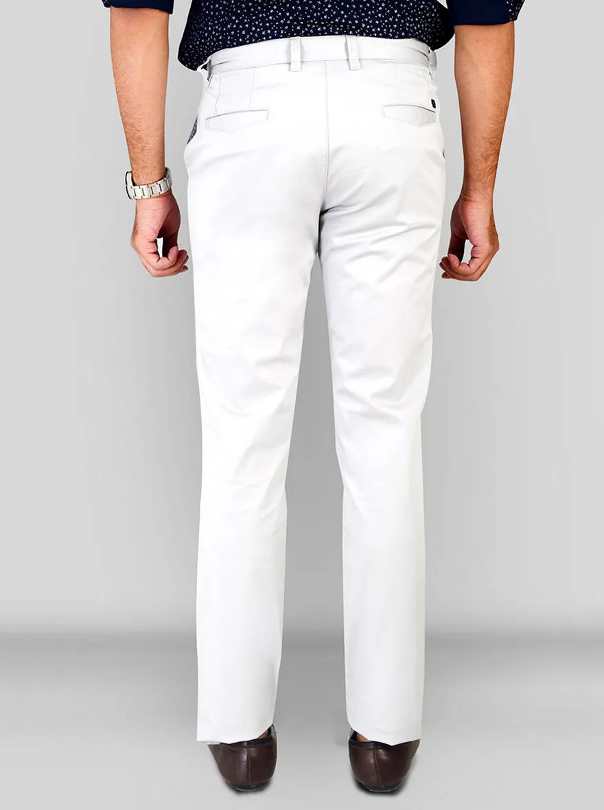 Foggy Dew Self Textured Slim Fit Chinos | JadeBlue