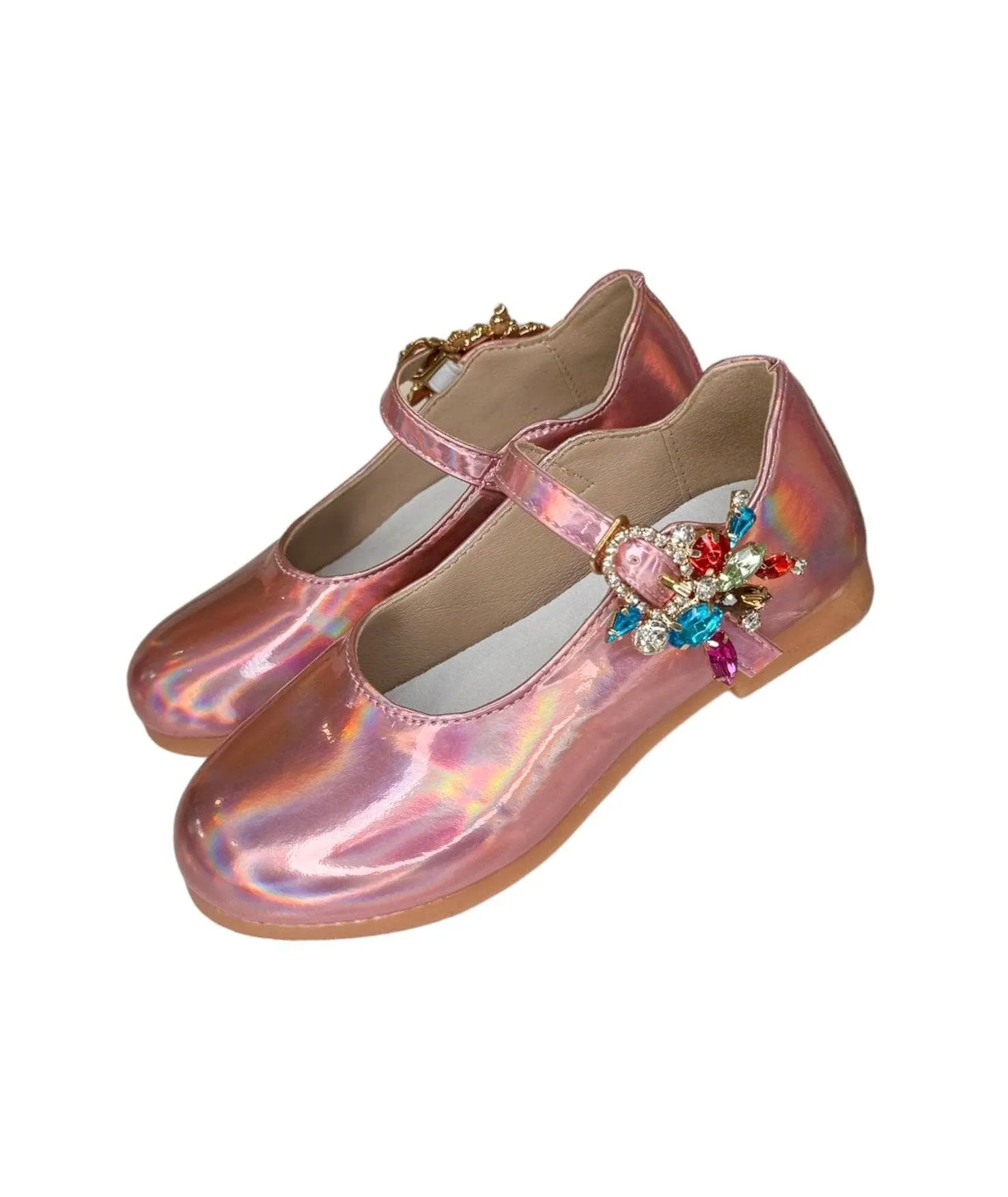 Gem Hologram Ballet Flats