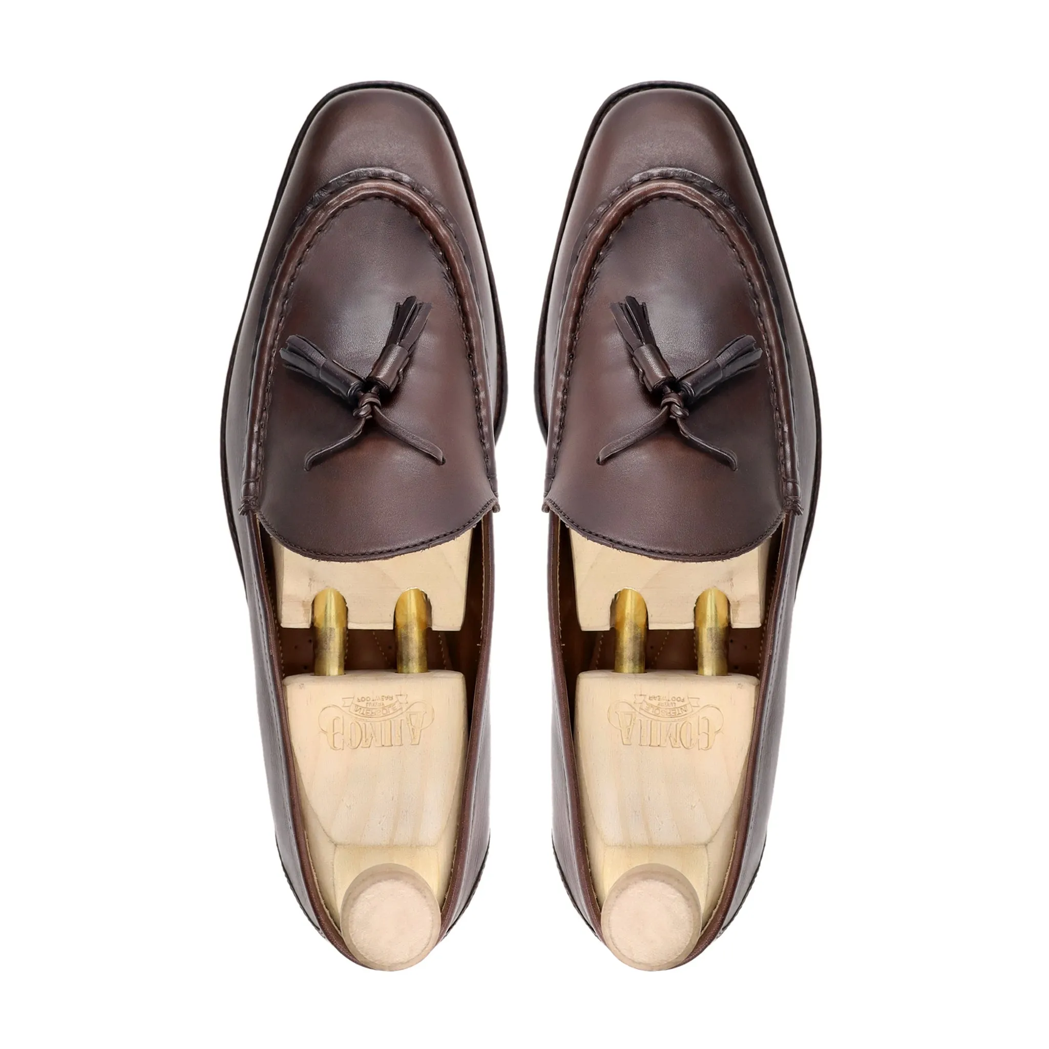 Hrodna - Men's Dark Brown Calf Leather Loafer