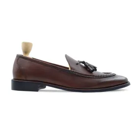 Hrodna - Men's Dark Brown Calf Leather Loafer