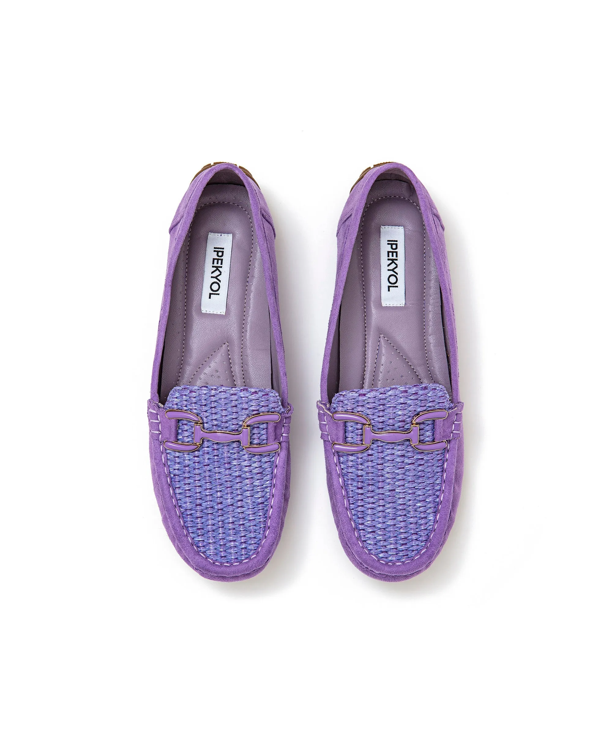 Ipekyol Buckle Detail Loafers Lilac