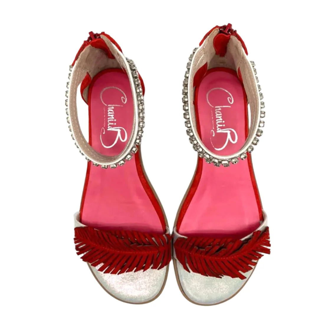 Izzy Red flat sandal