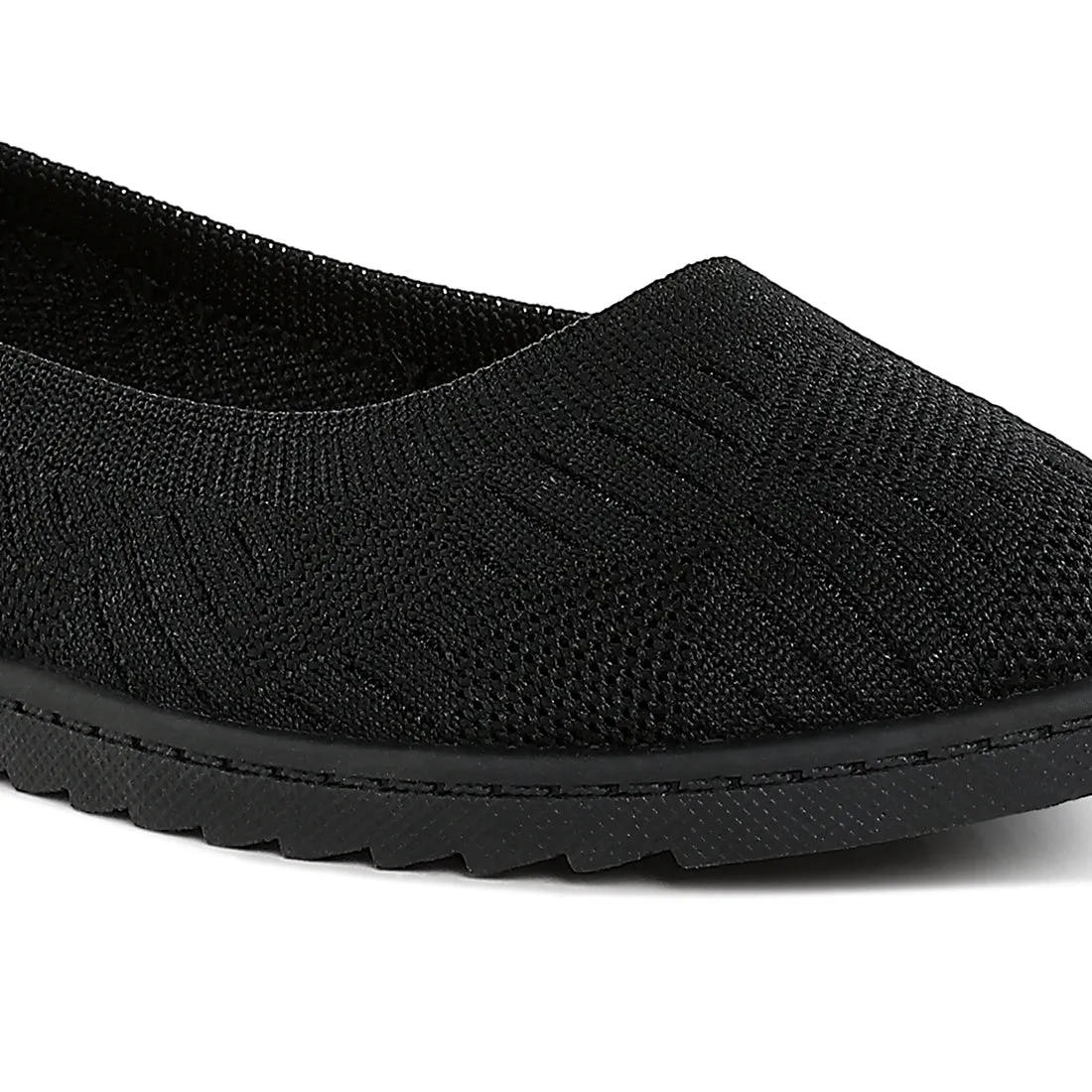 Knitted Flat Ballet Flats