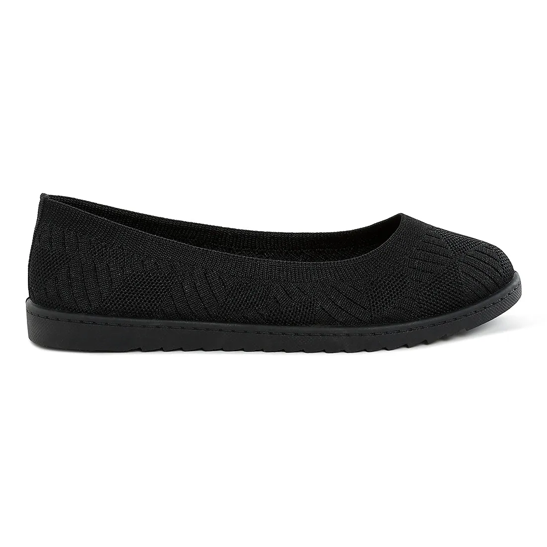 Knitted Flat Ballet Flats