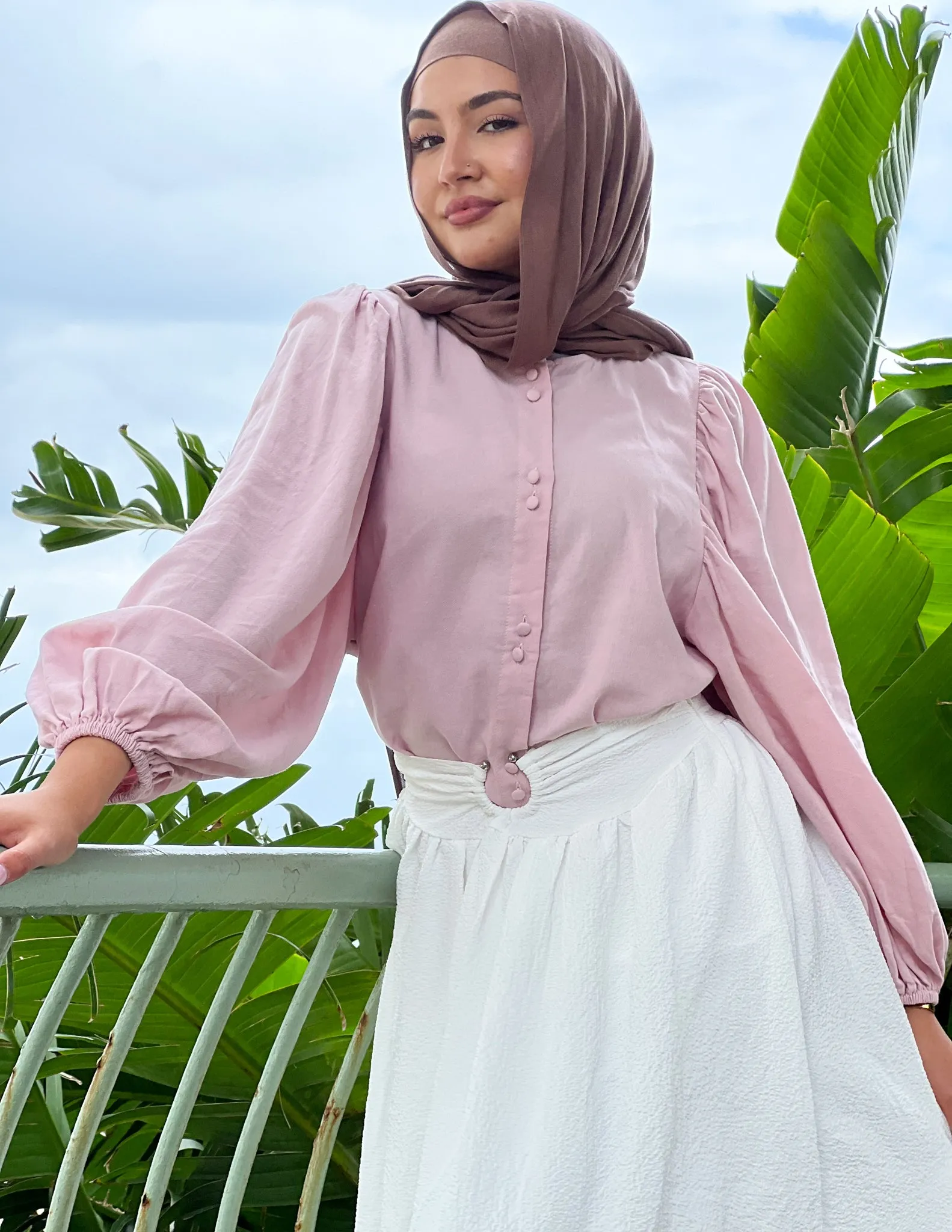 Lantern Bell Short Blouse