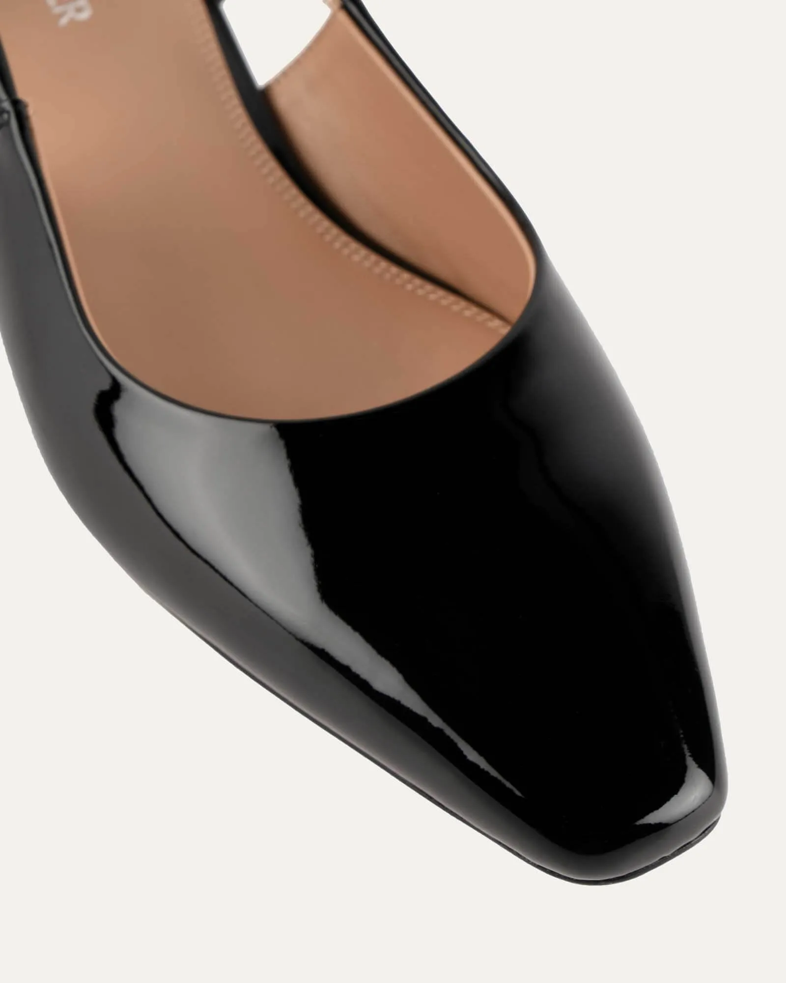 LARISSA DRESS FLATS BLACK PATENT