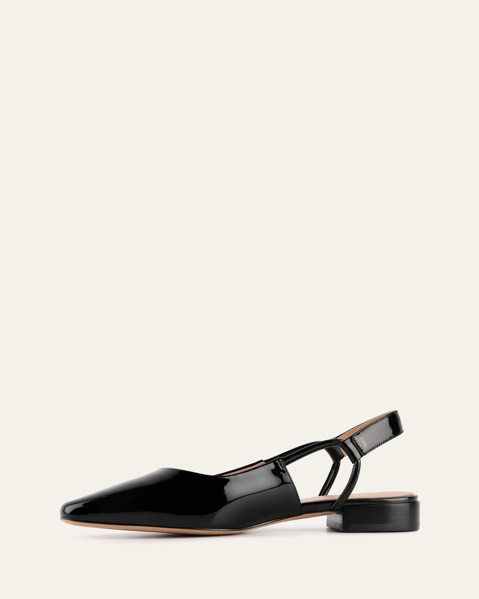 LARISSA DRESS FLATS BLACK PATENT