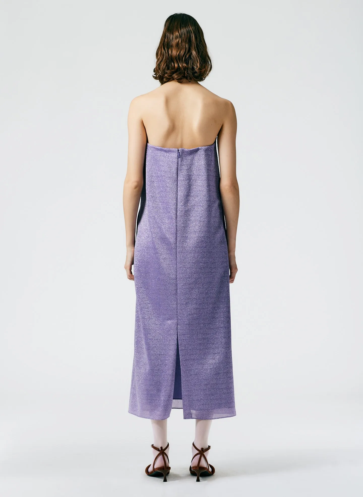 Lurex Haze Strapless Dress