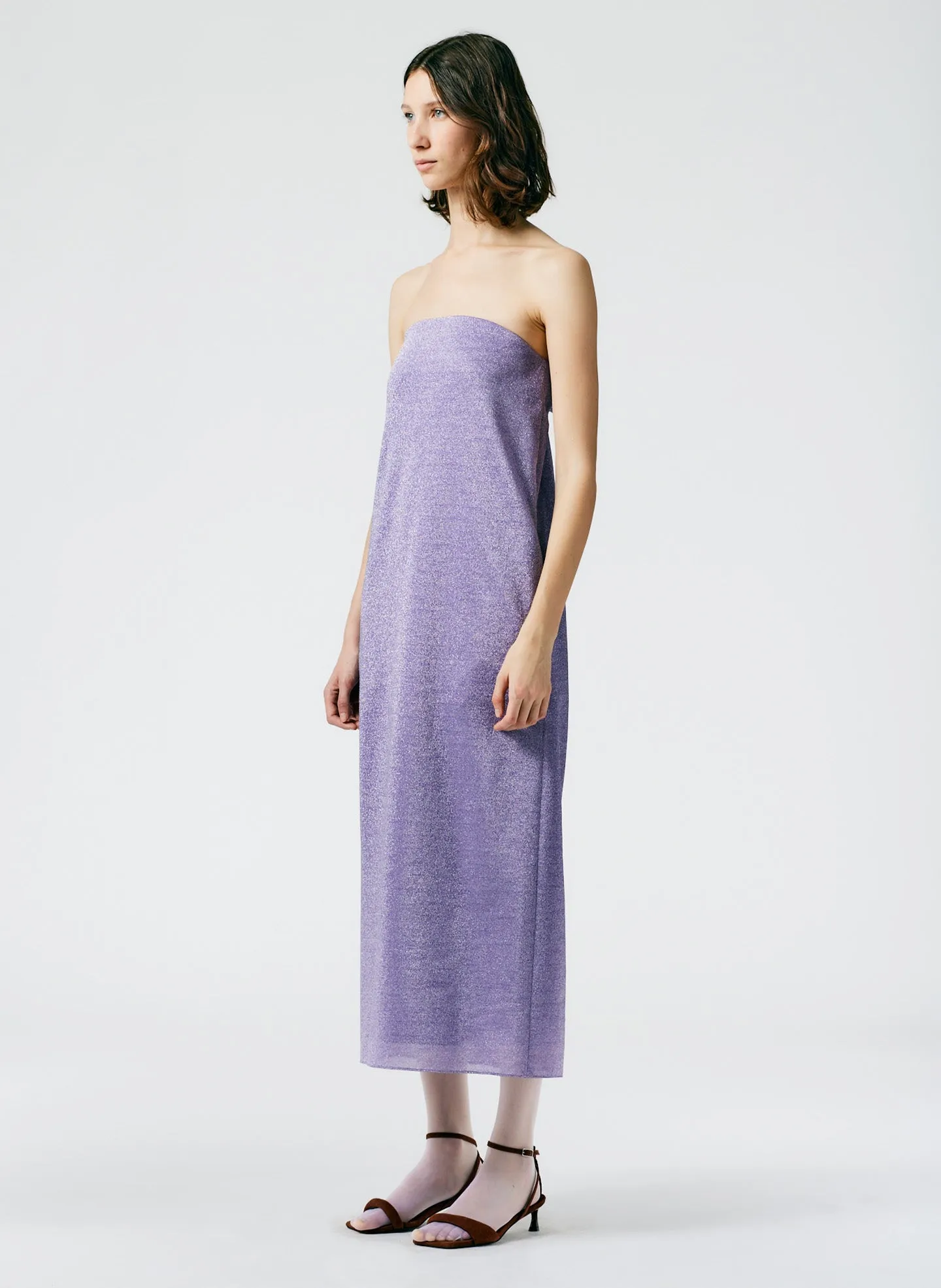 Lurex Haze Strapless Dress