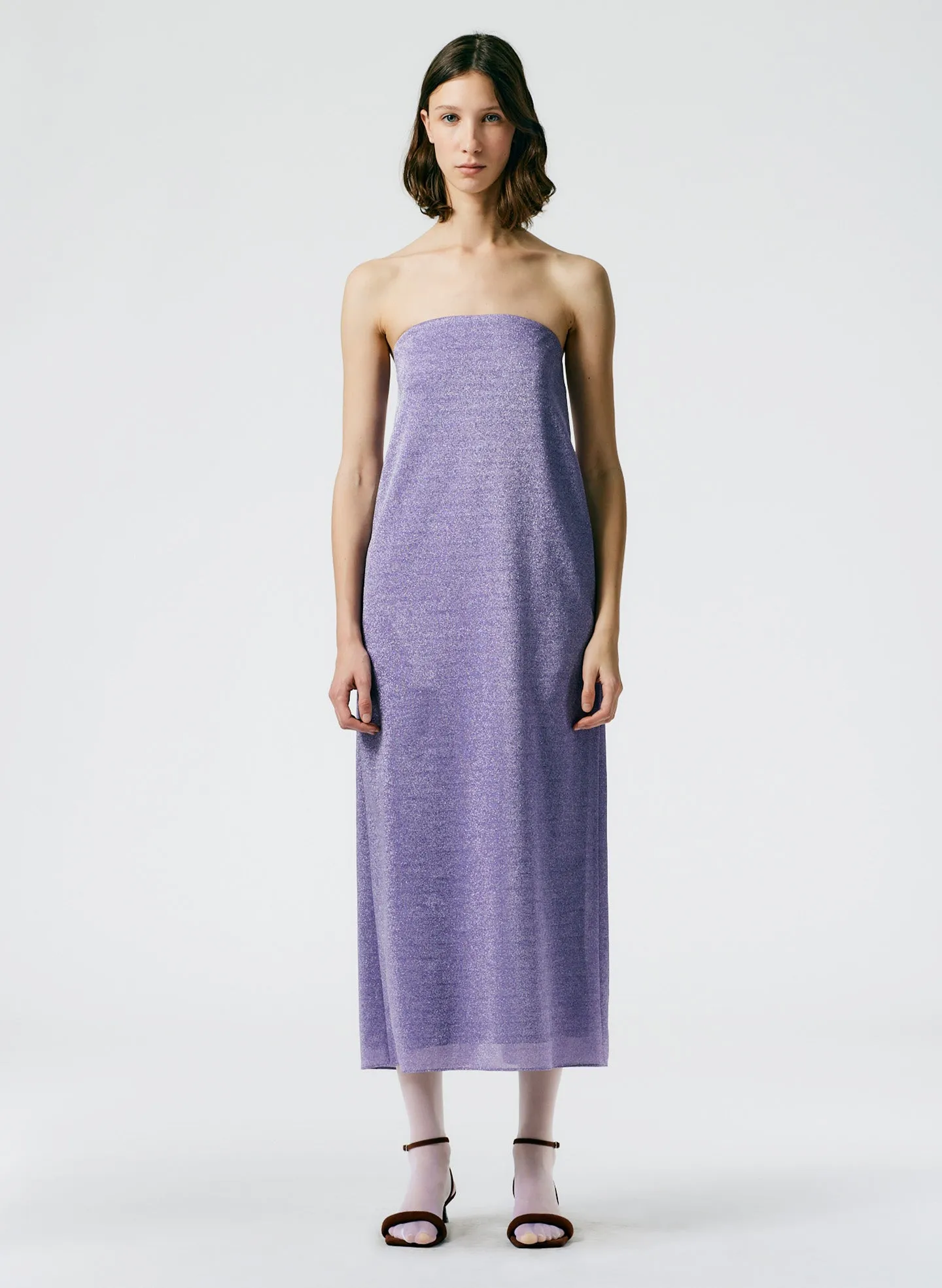 Lurex Haze Strapless Dress