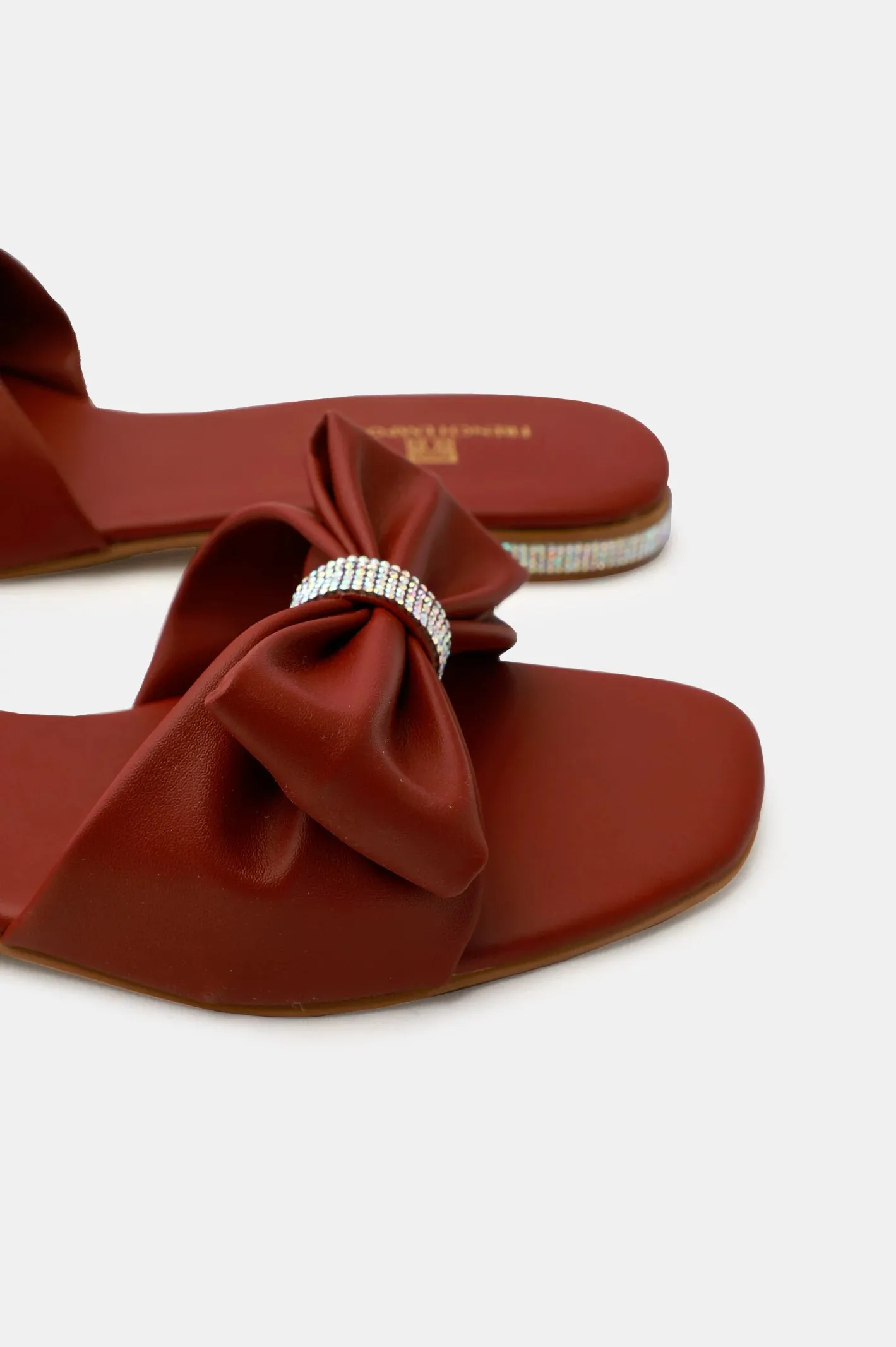 Maroon Ladies Casual Slippers