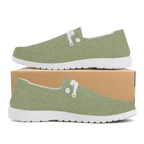 Men Canvas Loafers Slip On - Garden Green