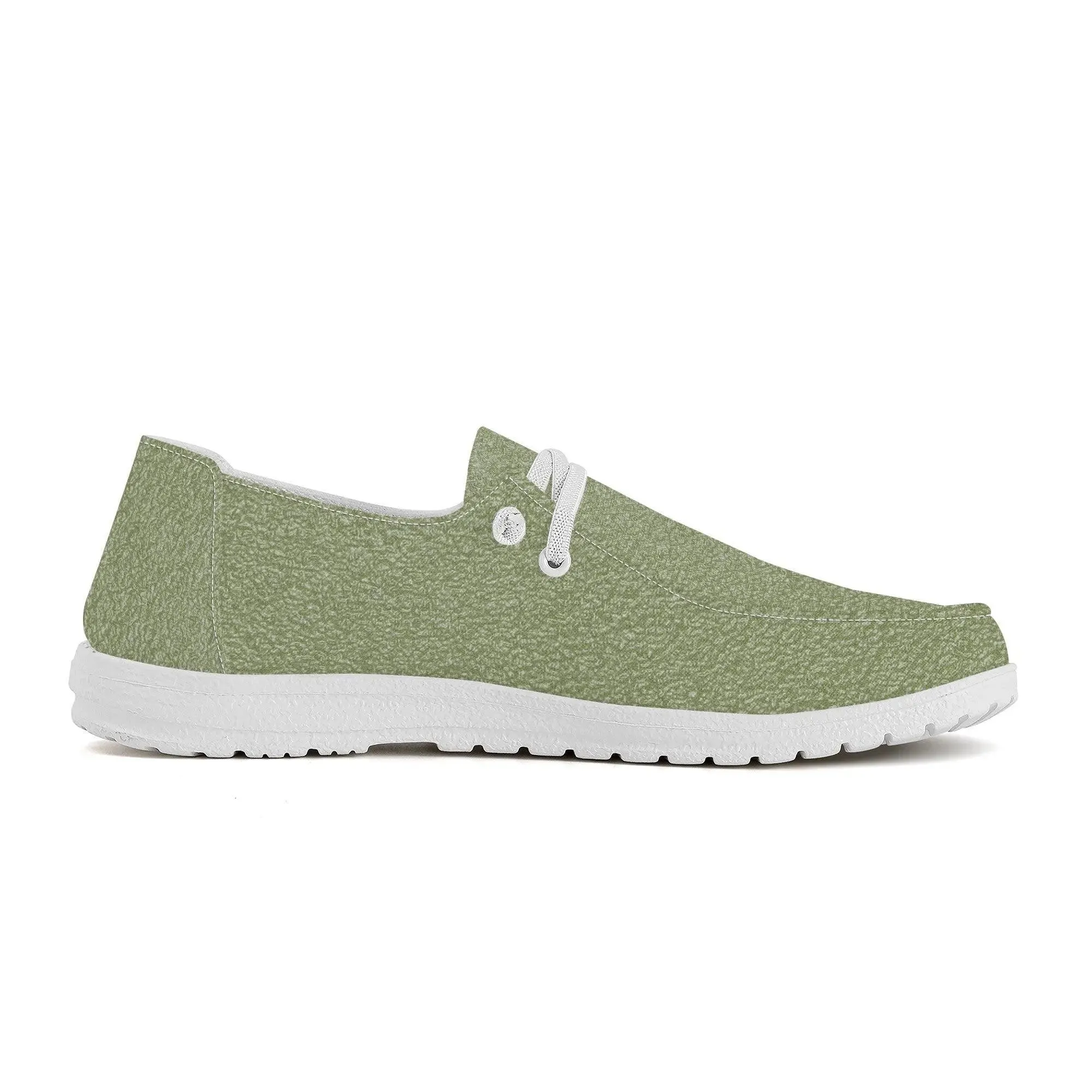 Men Canvas Loafers Slip On - Garden Green