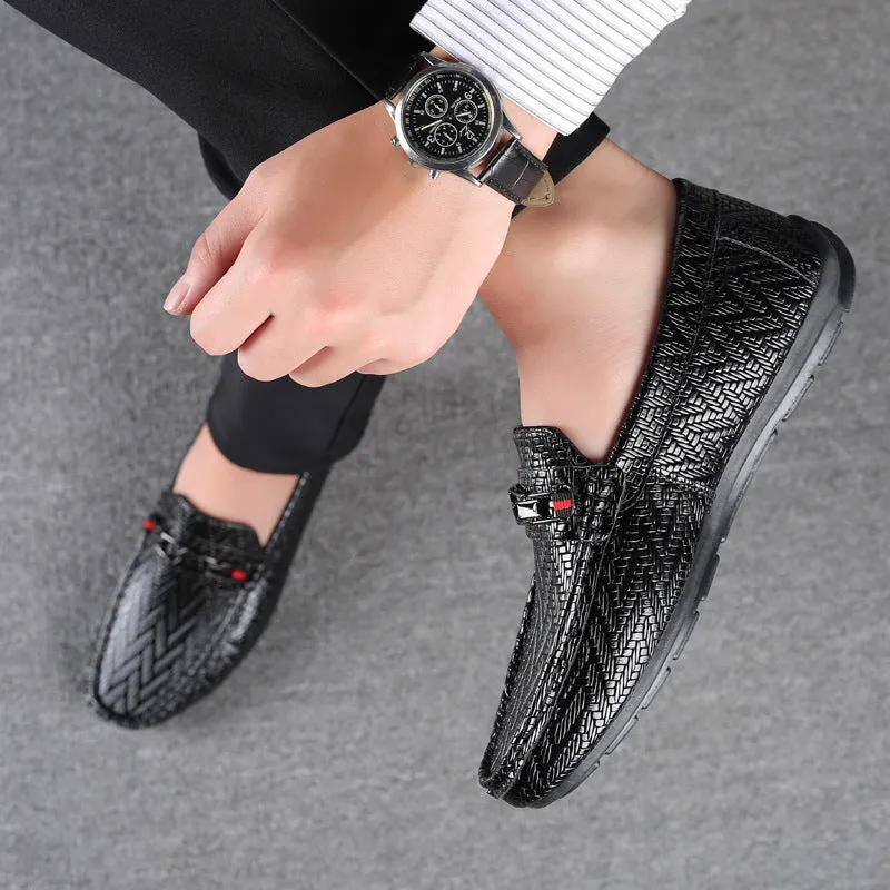 Men's Loafers Leather Shoes Men's Autumn Leisure Shoes