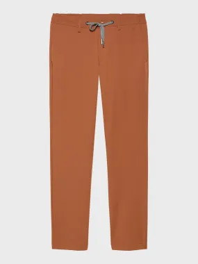 MERSINO MILANO EDITION RUST DRAWSTRING TROUSERS - DESIGN IN ITALY