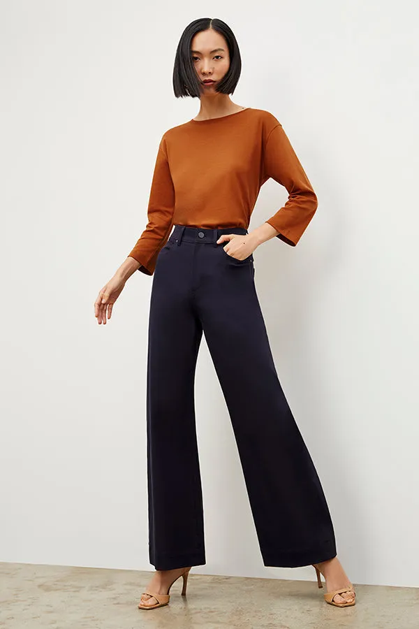 Milo Wide-Leg Jean - Eco Better Than Denim :: Dark Navy