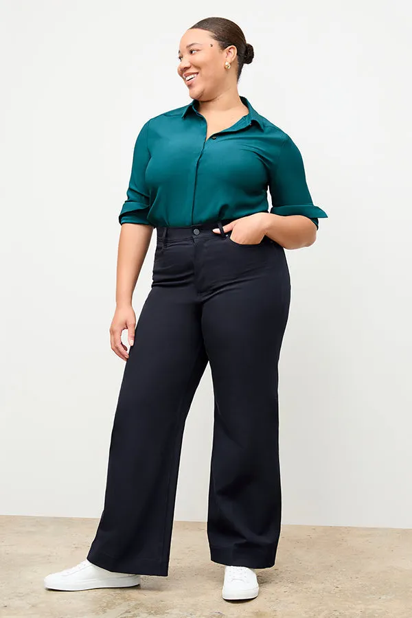 Milo Wide-Leg Jean - Eco Better Than Denim :: Dark Navy