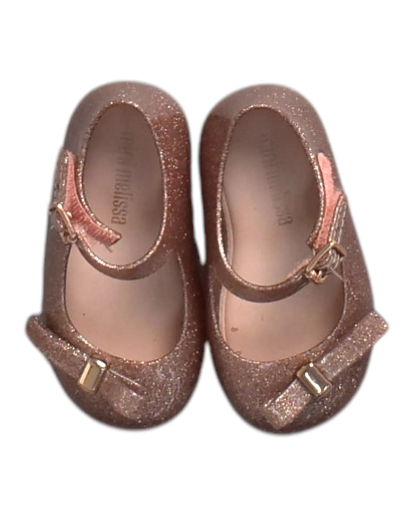 Mini Melissa Glitter Bow Flats EU20