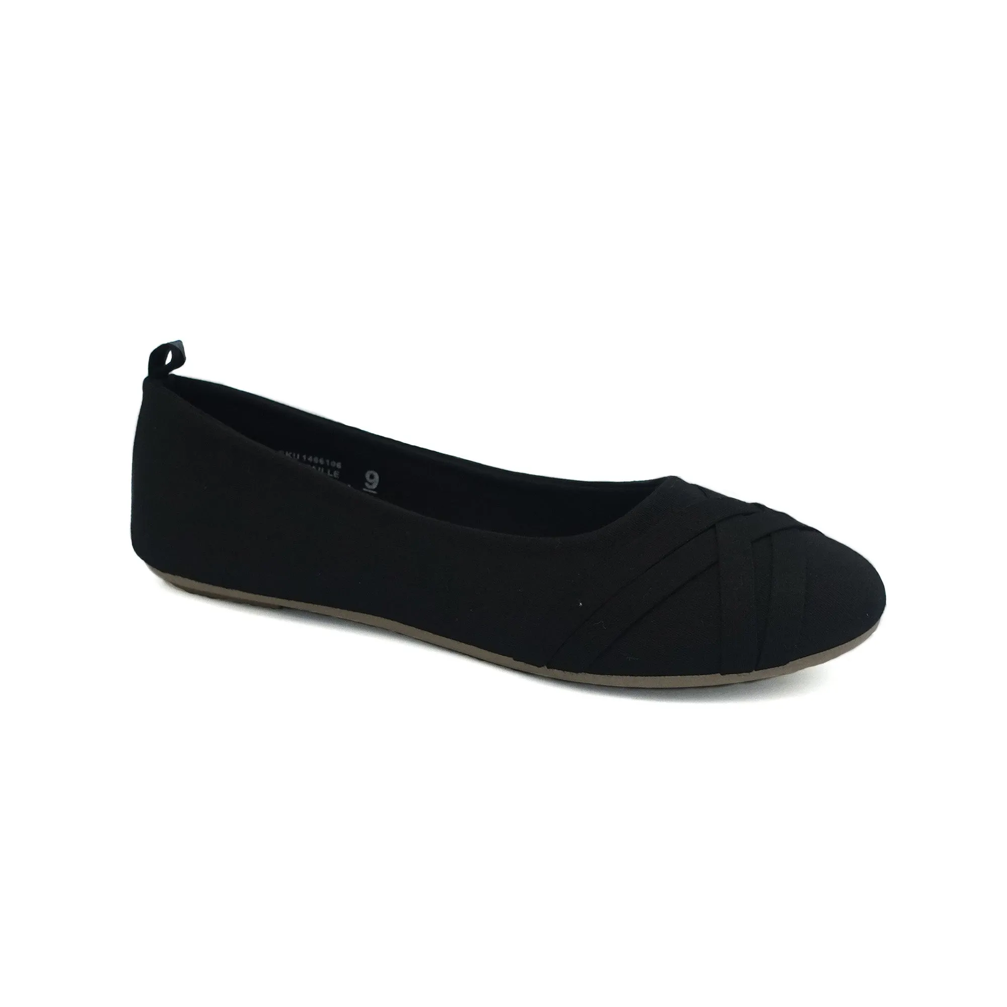 mySTYLE Women's Jersey Ballerina Flat