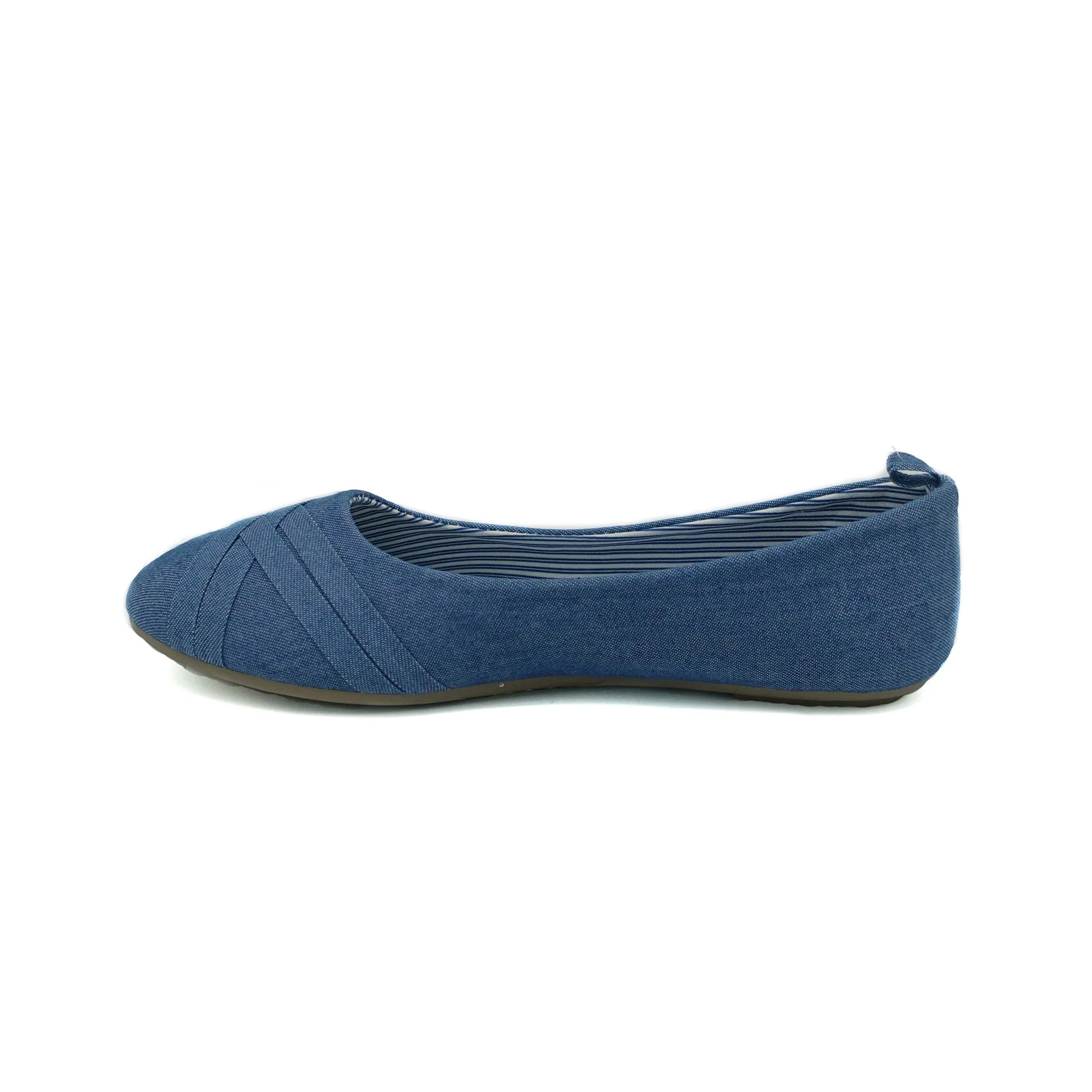 mySTYLE Women's Jersey Ballerina Flat